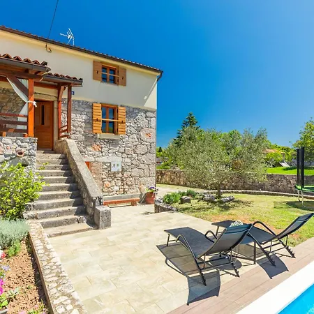 Dora - Family House With Saltwater Pool In Gostinjac, Krk Island Gostinjac
